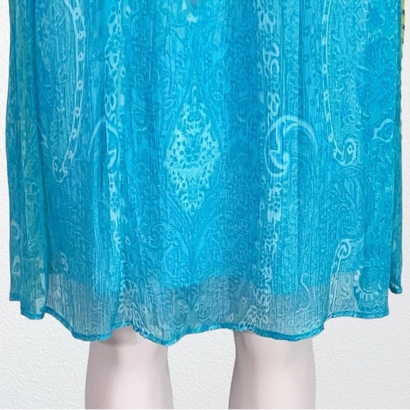 NWOT Soft Surroundings Boho Beach Retro Floral Sleeveless Swing Dress SZ M - Picture 5 of 11